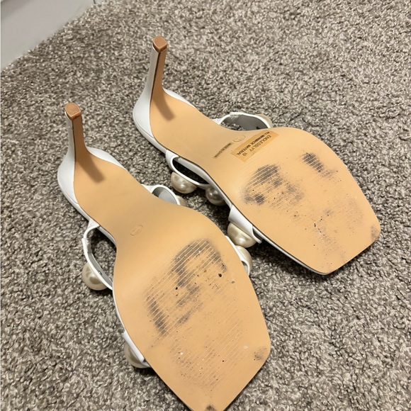 White faux pearl heel - Picture 5 of 5